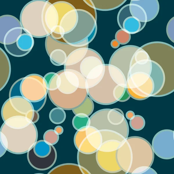 Fondo Abstracto Sin Costuras Con Círculos — Vector de stock