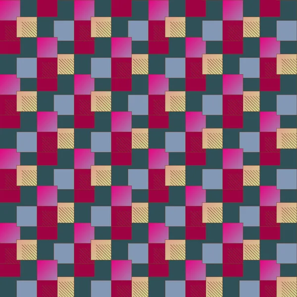 soyut grafik piksel, vektör çizim küpleri ve kareler