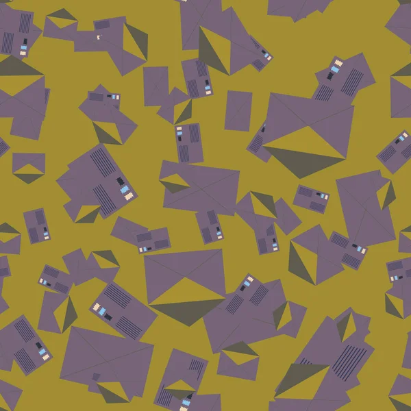 Zarflar seamless modeli, vektör çizim 