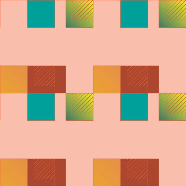 Pixel Astratti Colorati Illustrazione Vettoriale Cubi Quadrati — Vettoriale Stock