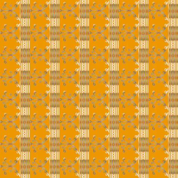 Goldenes Nahtloses Muster Vektorillustration — Stockvektor