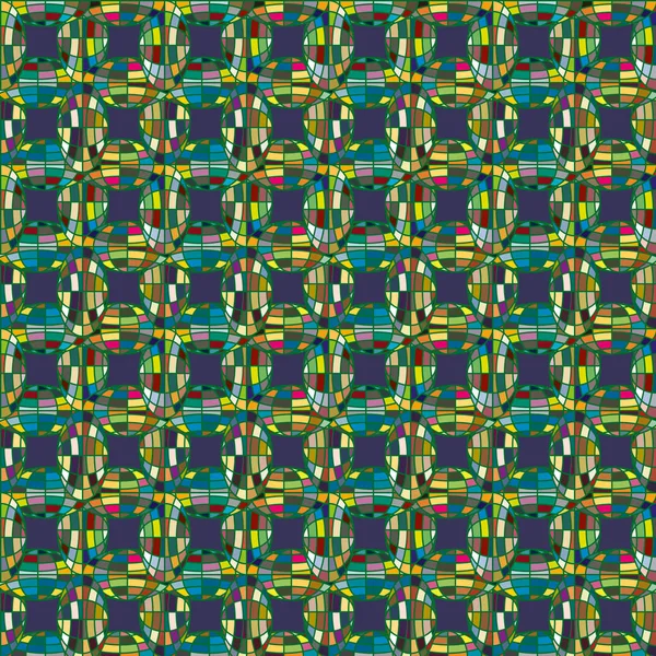 Absztrakt Kaleidoszkóp Minta Színes Mozaik Földgömbök — Stock Vector
