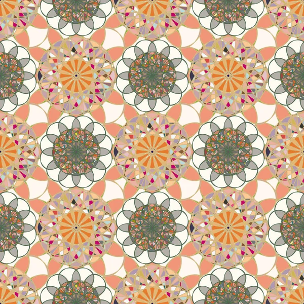 Abstrakte Bunte Kaleidoskopische Mosaik Mandala Hintergrund — Stockvektor