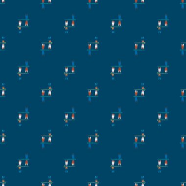 Yusufçuk seamless modeli. Vektör çizimler.