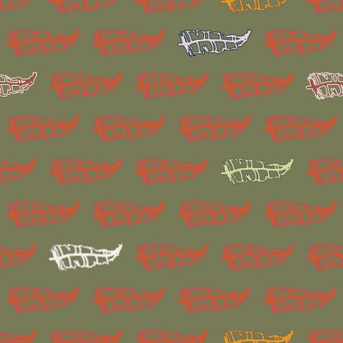 Memphis tarzı zemin ağaç yaprakları 