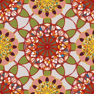  soyut çiçek geometrik Dikişsiz desen arka planı için