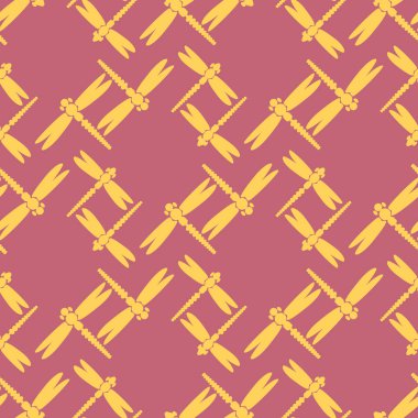 Yusufçuk seamless modeli. Vektör çizimler.