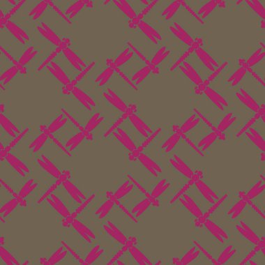 Yusufçuk seamless modeli. Vektör çizimler.