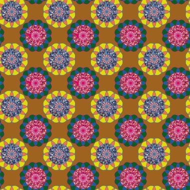  soyut çiçek geometrik Dikişsiz desen arka planı için