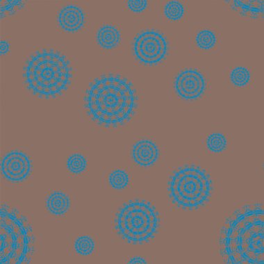 Sorunsuz soyut mandala desen. Basit şekiller oluşan süsleme. 