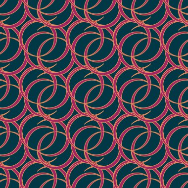 Daireler için arka plan ile Seamless modeli. vektör çizim