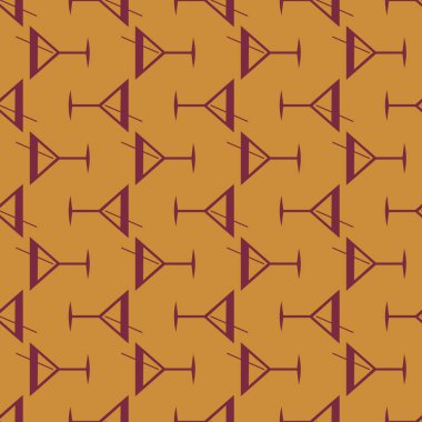 Tropik kokteyller desen, renkli kesintisiz vektör çizim