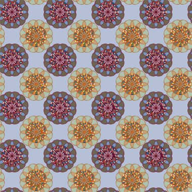  soyut çiçek geometrik Dikişsiz desen arka planı için