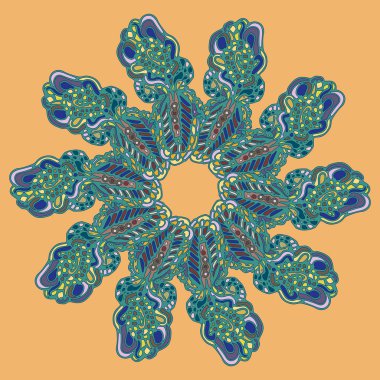 Stil zentangle yeni simetrik mandala doodle ile sanat esin kaynağı oldu. Duvar kağıdı, desen dolgularını, web sayfaları, yüzey dokuları için dekoratif nesne-ebilmek var olmak kullanılmış.