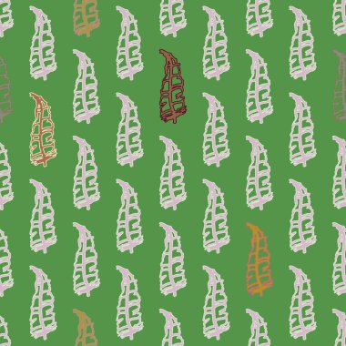 Memphis tarzı zemin ağaç yaprakları 