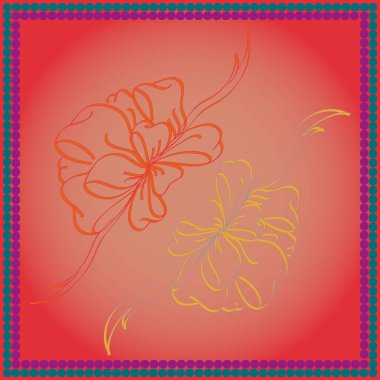 Yay ve şerit vektör karikatür çizimi