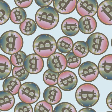 bitcoins parlak parlak pahalı sikkeleri ile Seamless modeli 