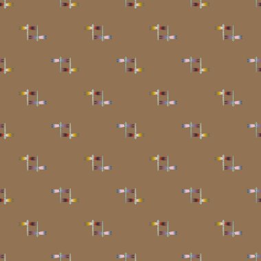 Yusufçuk seamless modeli. Vektör çizimler.