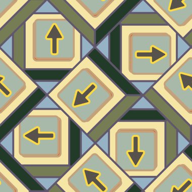 Kot düğmeleri Dikişsiz desen vektör çizim ile 