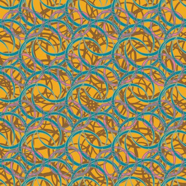 Daireler için arka plan ile Seamless modeli. vektör çizim