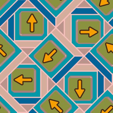 Kot düğmeleri Dikişsiz desen vektör çizim ile 