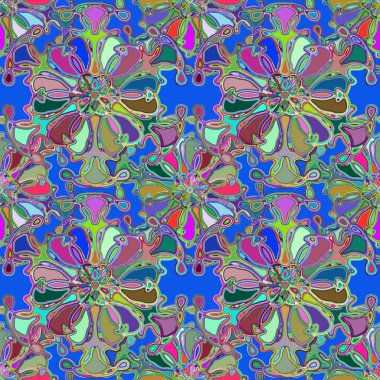 Soyut kaleydoskop renkli Dikişsiz desen arka planı için. 