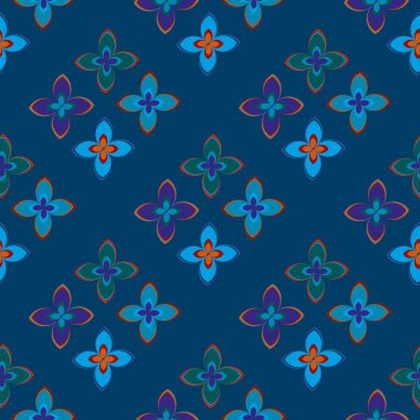  soyut çiçek geometrik Dikişsiz desen arka planı için