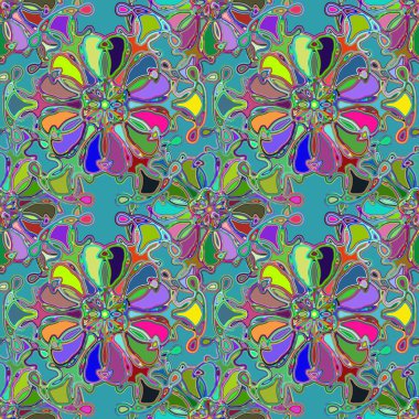 Soyut kaleydoskop renkli Dikişsiz desen arka planı için. 