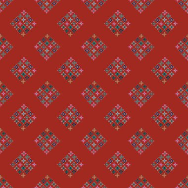  soyut çiçek geometrik Dikişsiz desen arka planı için