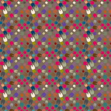 Çok renkli diş parlak Dikişsiz desen arka planı için.