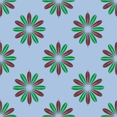  arka plan için çiçekli soyut geometrik seamless modeli