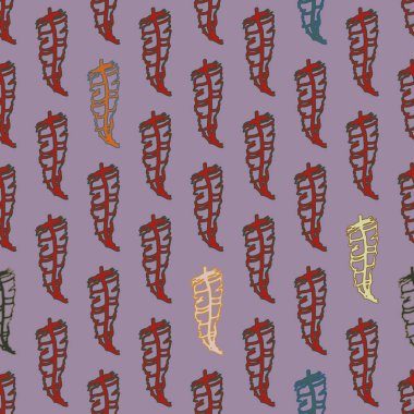 Memphis tarzı zemin ağaç yaprakları 