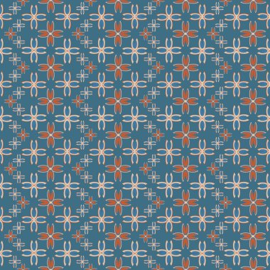 Çiçekler, vektör çizim ile çok renkli geometrik seamless modeli 