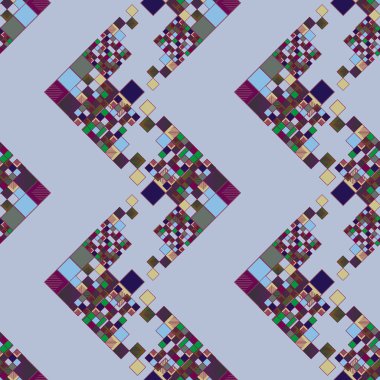 renkli piksel, küpler ve kareler arka plan vektör çizim