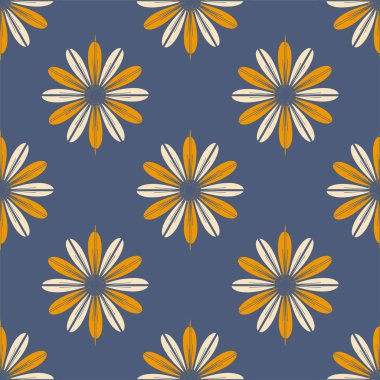  arka plan için çiçekli soyut geometrik seamless modeli