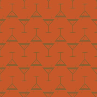 Tropik kokteyller desen, renkli kesintisiz vektör çizim