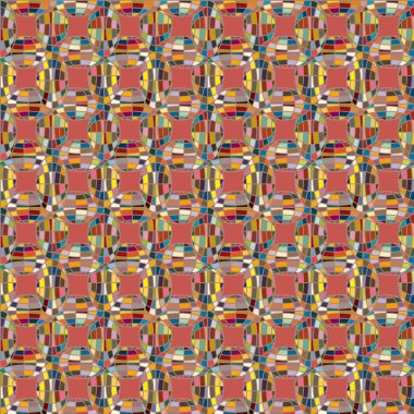 Soyut kaleydoskop desen renkli mozaik küre ile