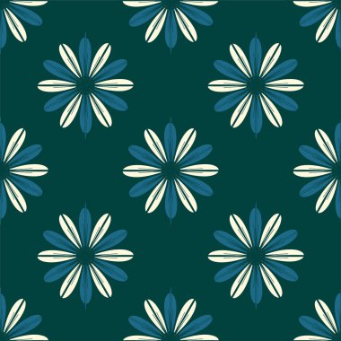  arka plan için çiçekli soyut geometrik seamless modeli