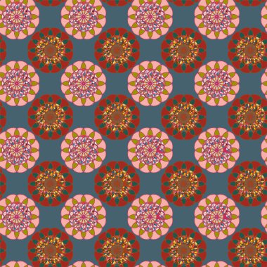  soyut çiçek geometrik Dikişsiz desen arka planı için