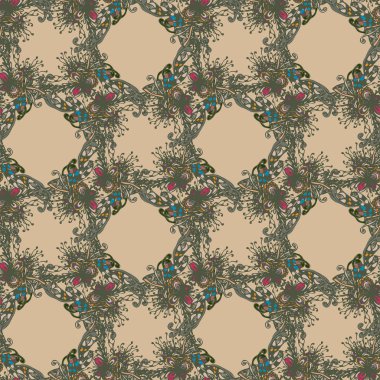 Soyut geometrik Dikişsiz desen tasarım çalışmaları için.