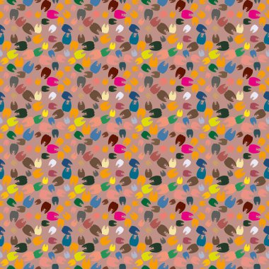 Çok renkli diş parlak Dikişsiz desen arka planı için.