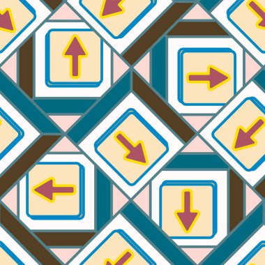 Kot düğmeleri Dikişsiz desen vektör çizim ile 