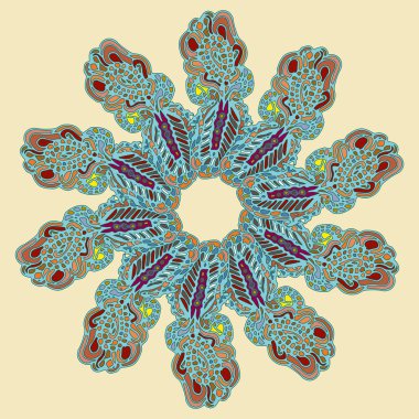 Stil zentangle yeni simetrik mandala doodle ile sanat esin kaynağı oldu. Duvar kağıdı, desen dolgularını, web sayfaları, yüzey dokuları için dekoratif nesne-ebilmek var olmak kullanılmış.