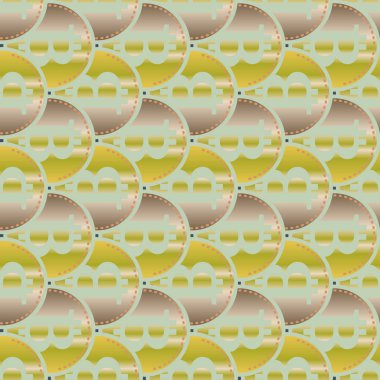 Renkli bitcoins işaretleri ile mali seamless modeli