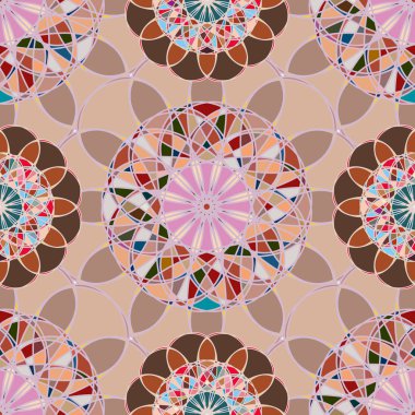  soyut çiçek geometrik Dikişsiz desen arka planı için