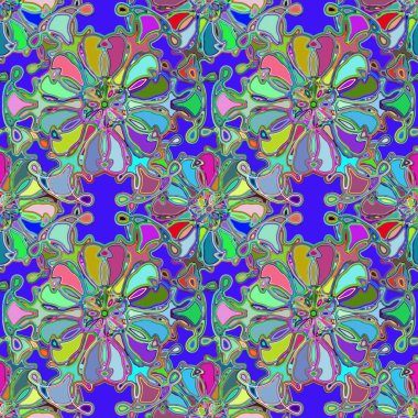 Soyut kaleydoskop renkli Dikişsiz desen arka planı için. 