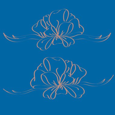 Yay ve şerit vektör karikatür çizimi