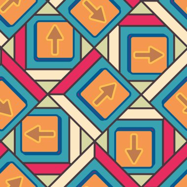 Kot düğmeleri Dikişsiz desen vektör çizim ile 