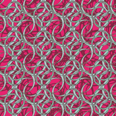 Daireler için arka plan ile Seamless modeli. vektör çizim