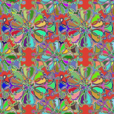 Soyut kaleydoskop renkli Dikişsiz desen arka planı için. 
